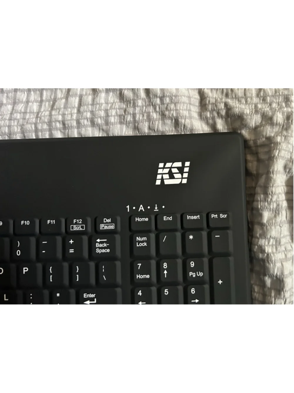Key Source International KSI-1801 Black Backlit Keyboard Side Numbers